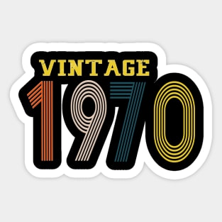 1970 year retro vintage Sticker